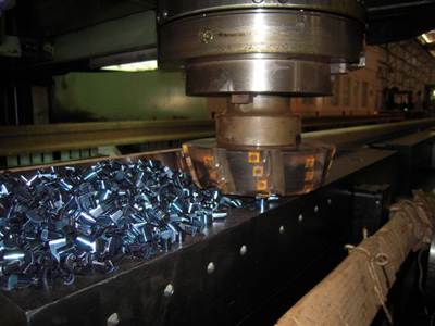 a 300 dia cutter cutting the Rail